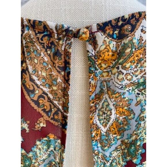 Urban Outfitters Lucca Paisley open back romper size S - Picture 8 of 10